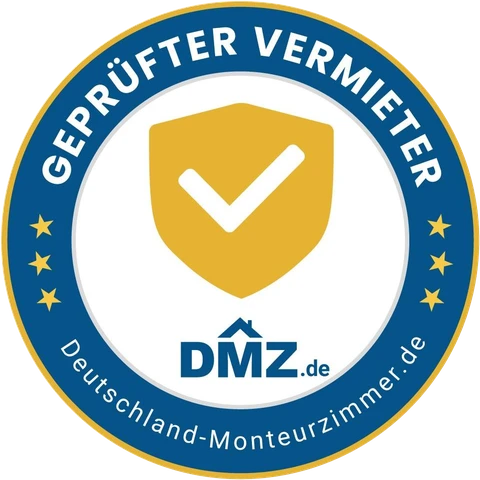 Siegel: Geprüfter Vermieter – Deutschland-Monteurzimmer.de (DMZ)